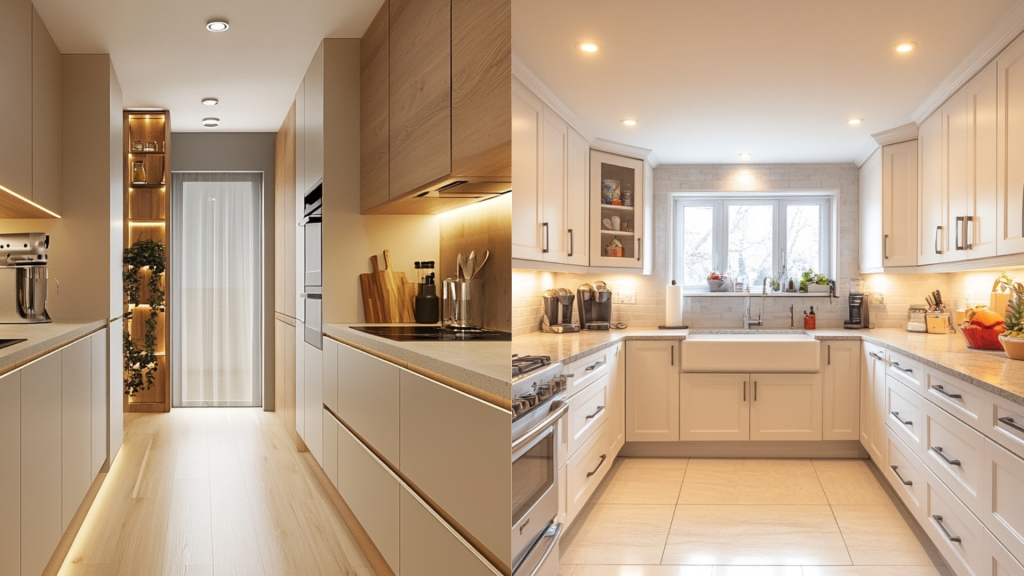 Galley Kitchen vs. U-Shaped Kitchen