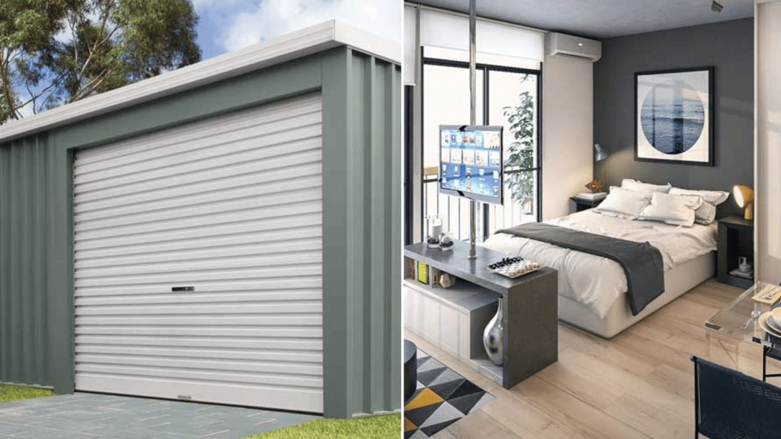 Garage Into Bedroom Before-and-After: Makeovers and Guide - A House in ...