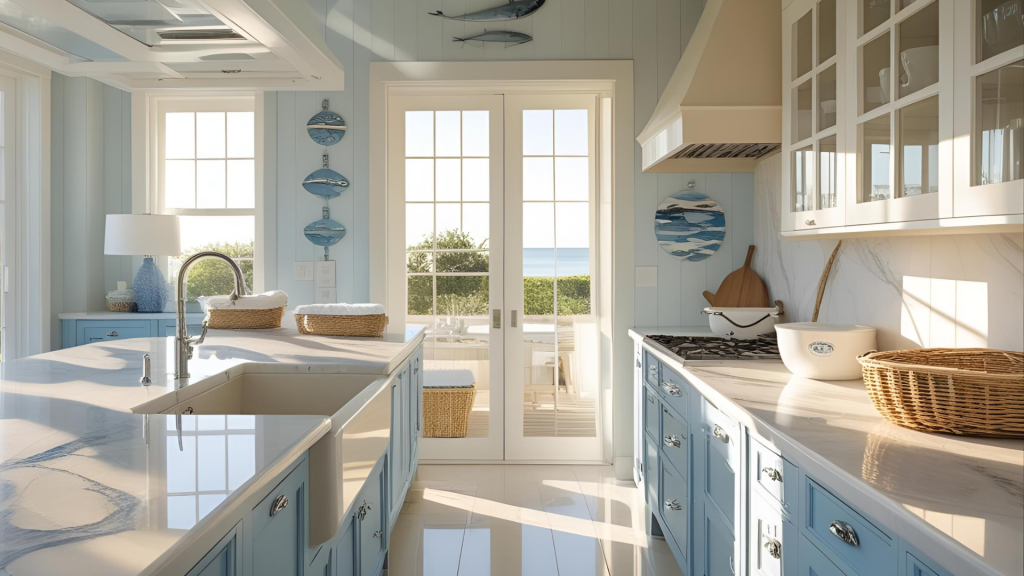 Incorporate Marble Countertops to Reflect the Light,