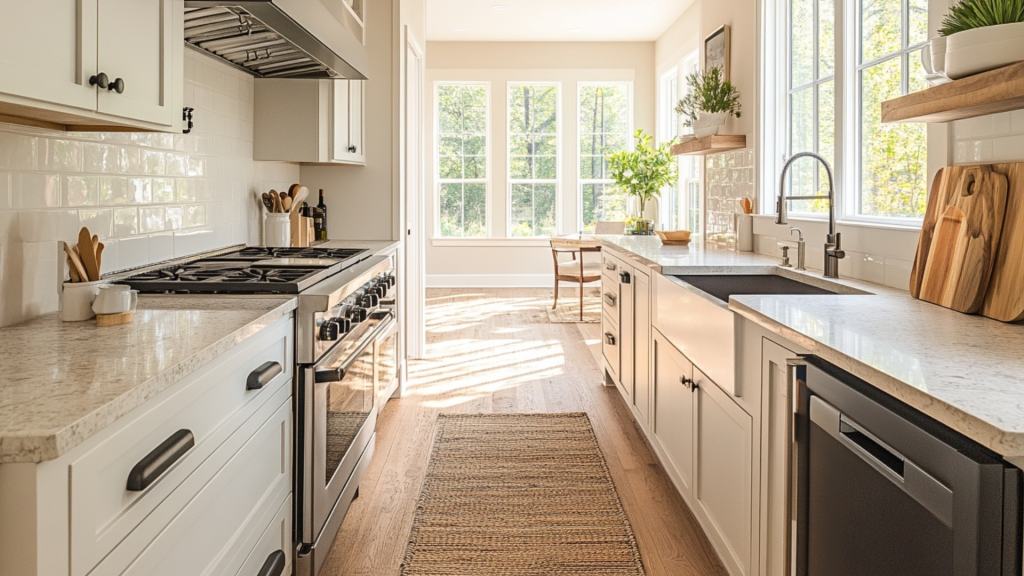 Open-Ended Galley Kitchen