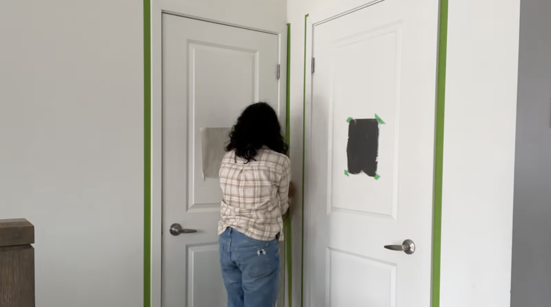 Tape Off The Door And Trim