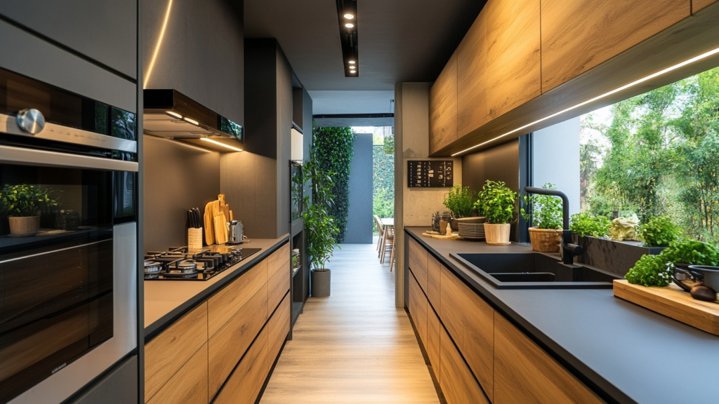 Traditional Single-Wall Galley Layout