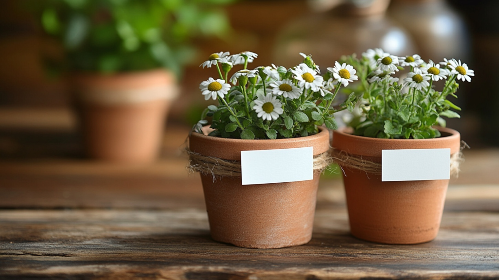 DIY Flower Pot Place Card Holders