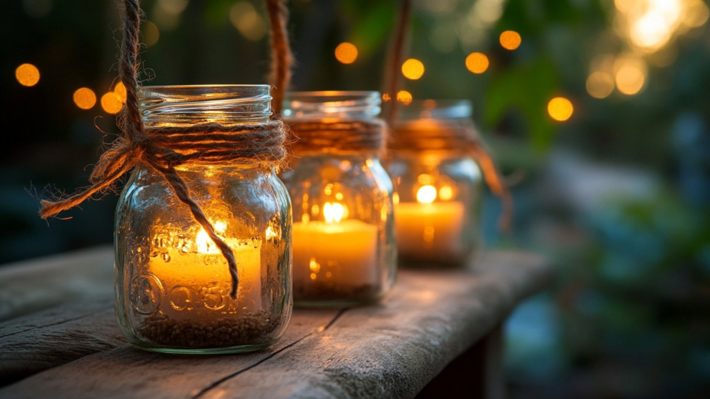 DIY Mason Jar Lanterns