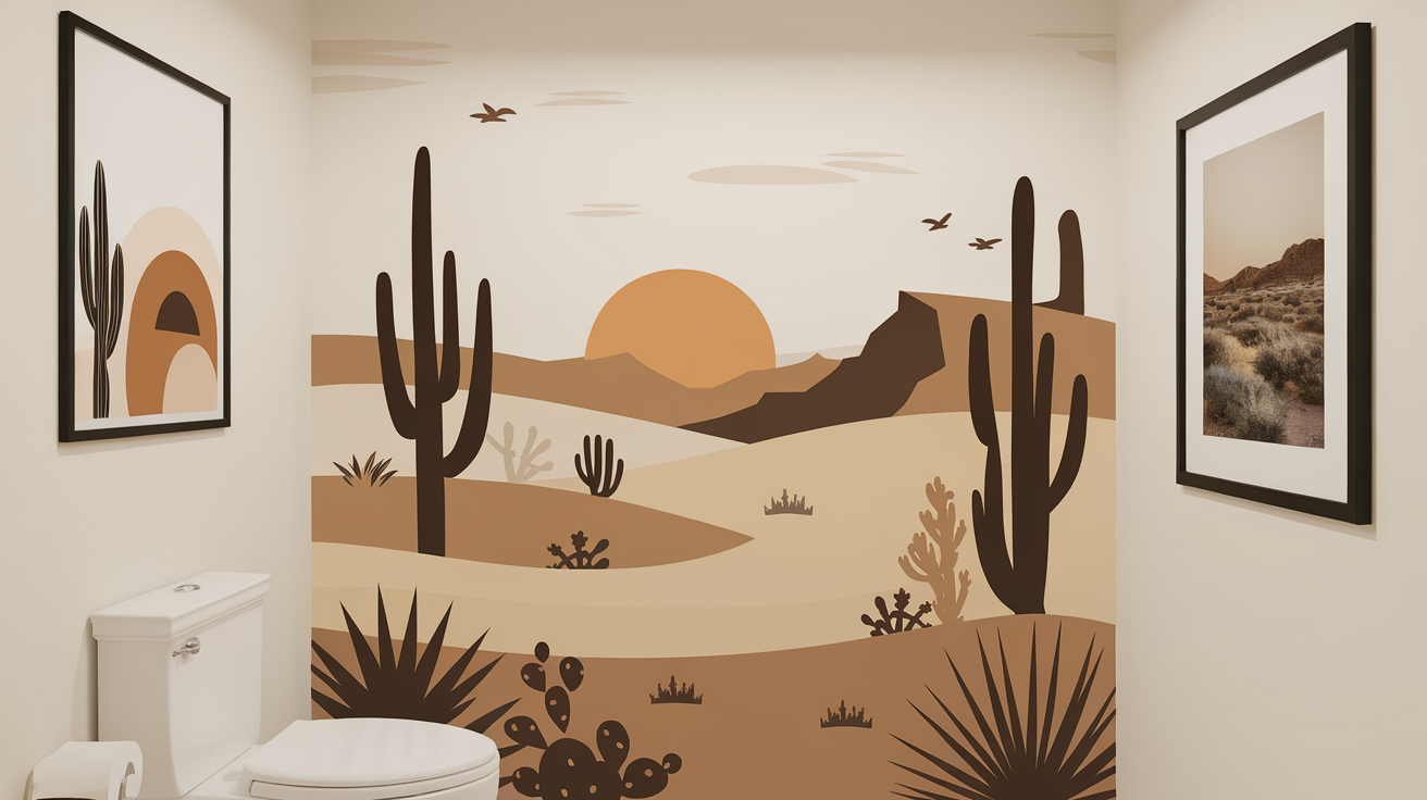 Desert-Inspired Wall Art and Murals