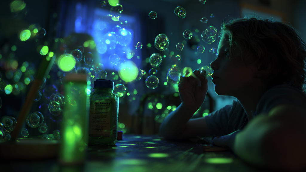 Glow-in-the-Dark Bubbles