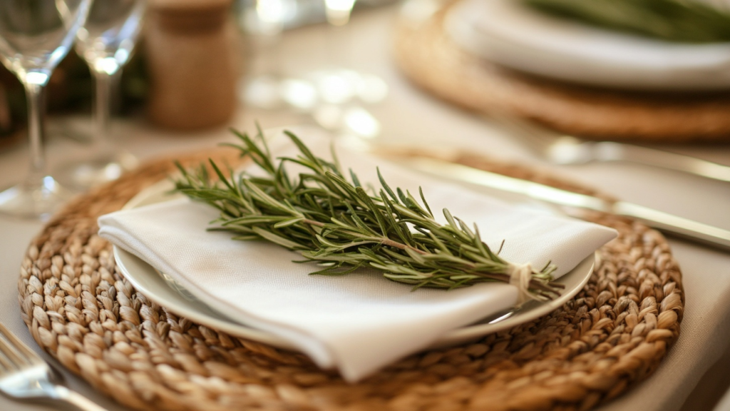 Herb-Infused Place Settings