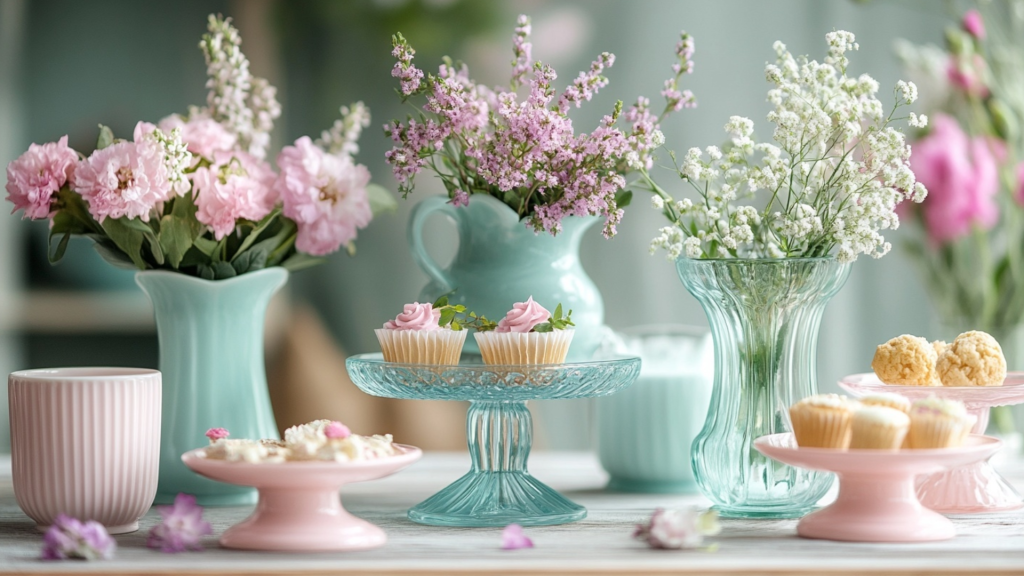 Mini Cake Stand Centerpieces