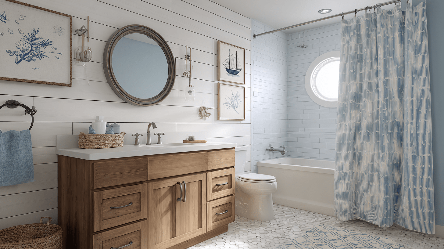 Nautical Modern Boys Bathroom