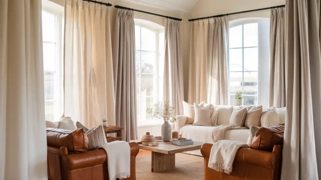Neutral Linen Curtains