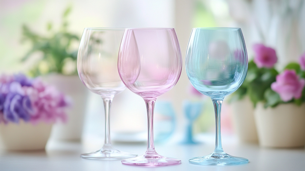 Pastel Wine Glasses