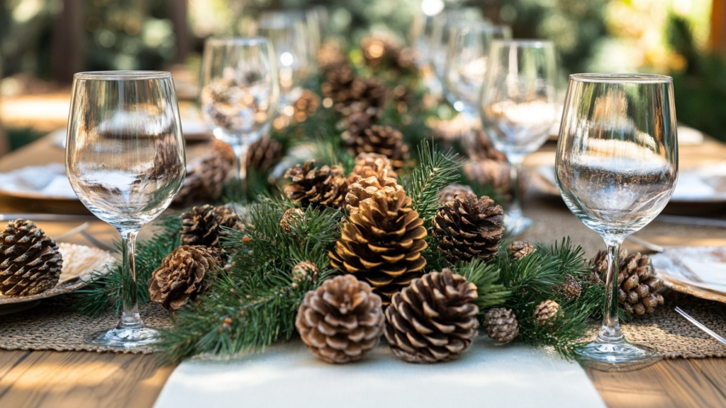 Pinecone Table Decor