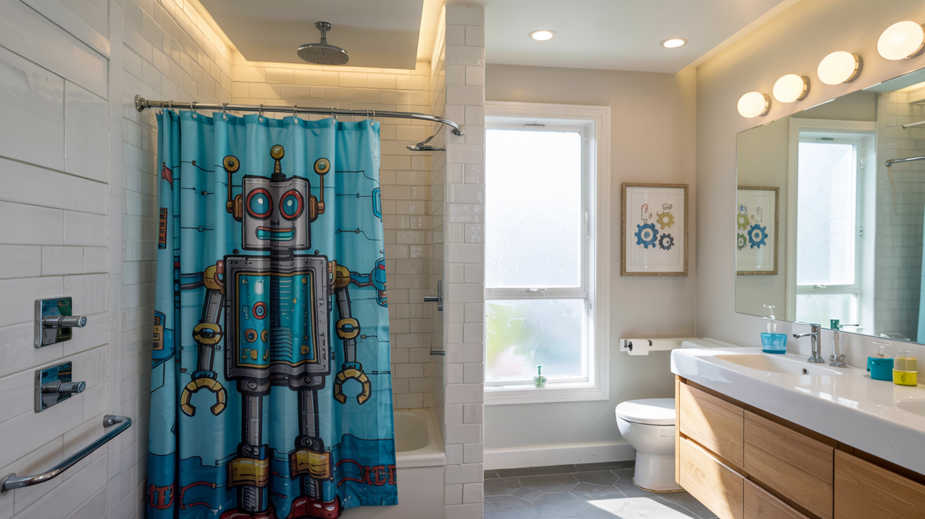 Robot Theme Bathroom