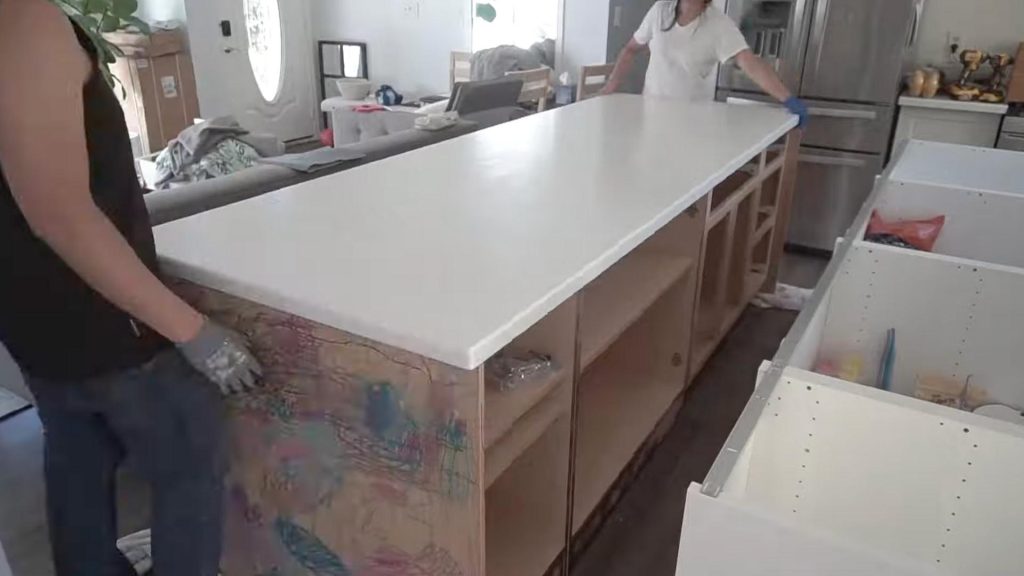 Attach Countertop Using Adhesive