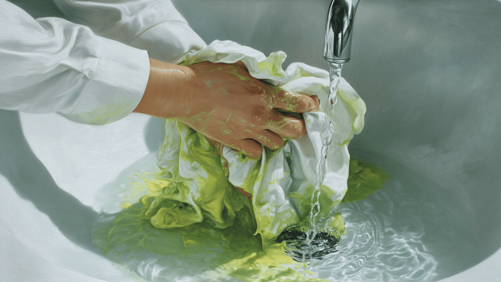 Rinse with Warm Water