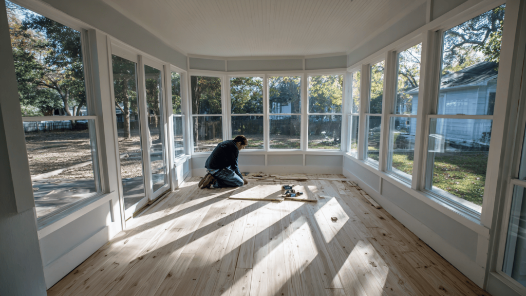 Finish with Flooring and Trim