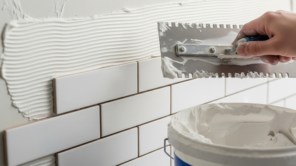 Spread Adhesive and Install in Small Sections