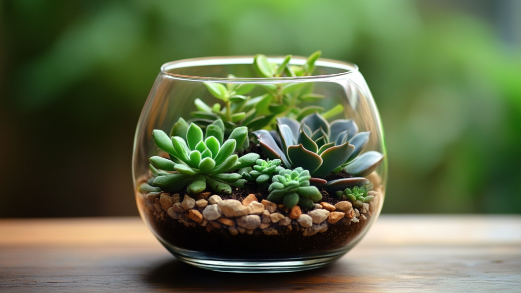 Succulent Terrarium Centerpiece