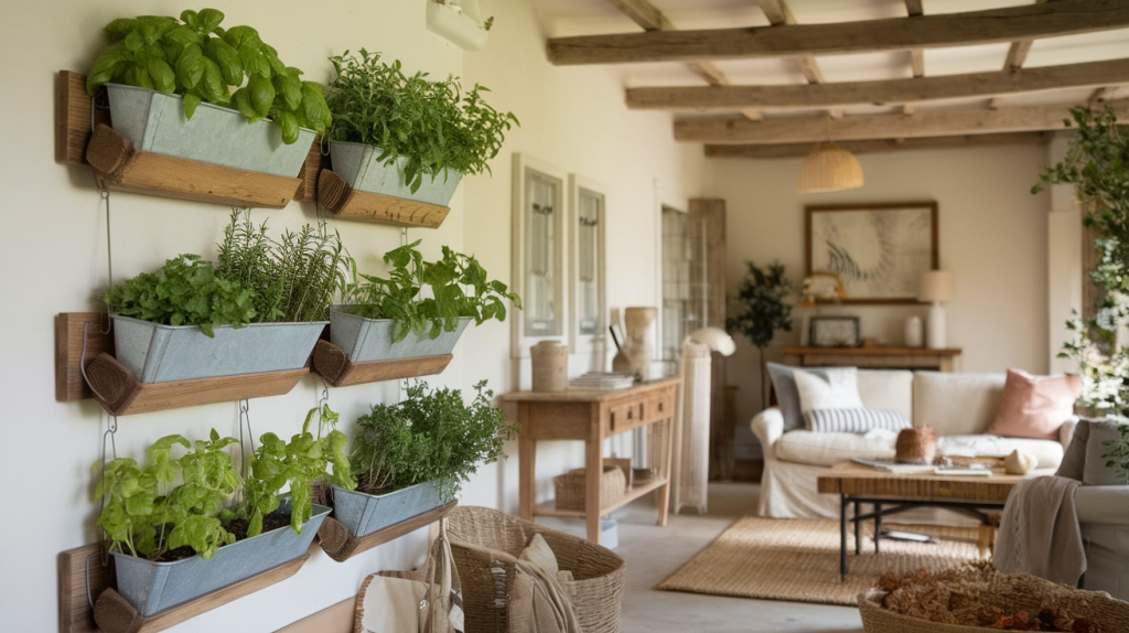 Wall-mounted Herb Garden