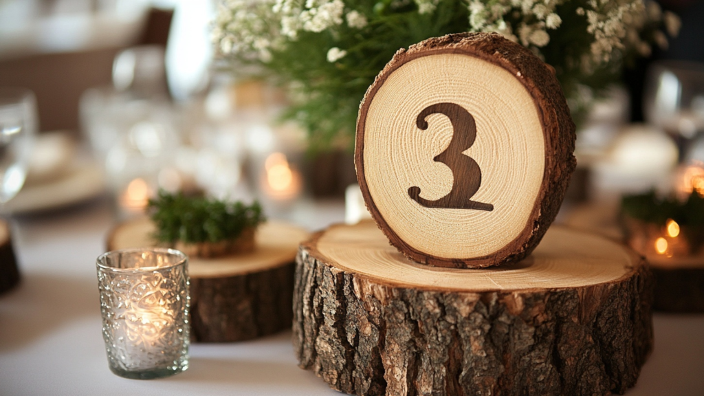 Wooden Table Numbers