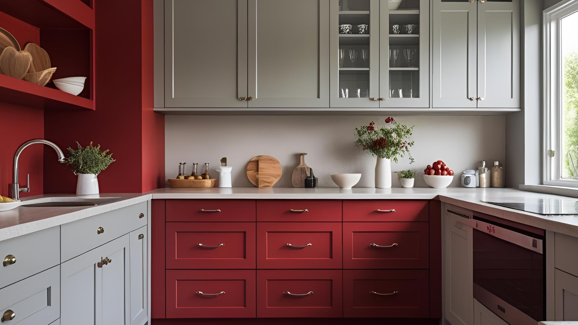 deep-red-light-grey-cabinets