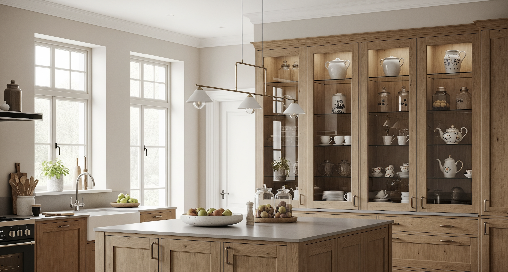 install-glass-front-cabinets