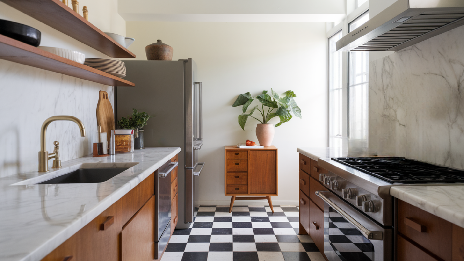 natural-stone-countertops-for-mid-century-kitchen