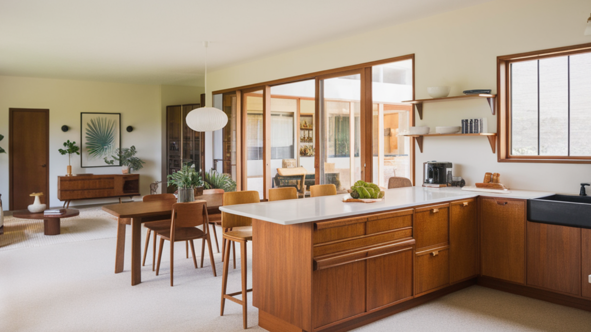 open-layout-for-mid-century-kitchen