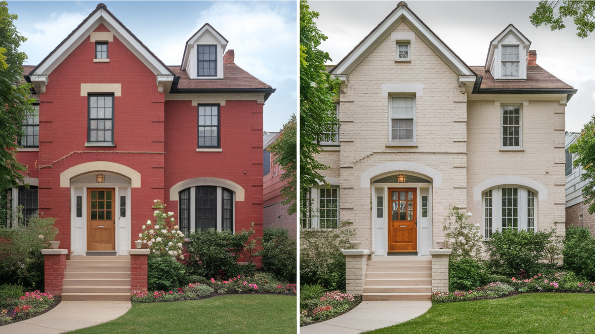 Red Brick to Soft Beige