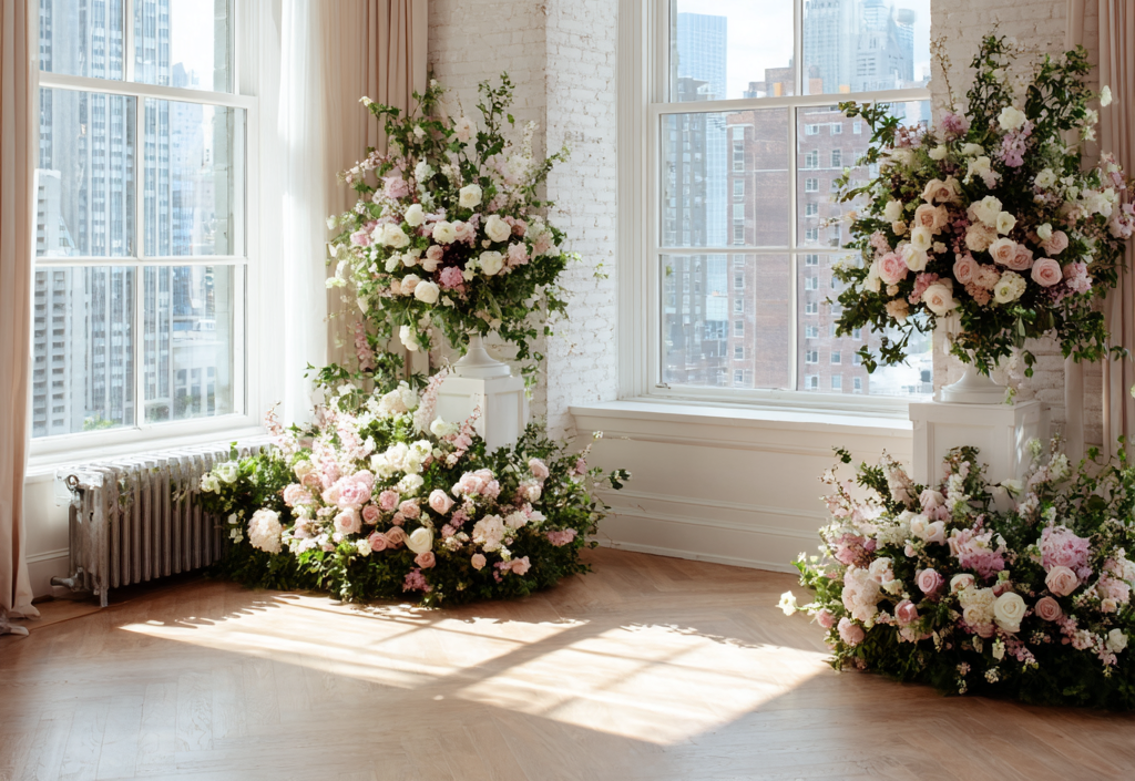 Brooklyn Heights Wedding Flowers: Scenic Venue Florals