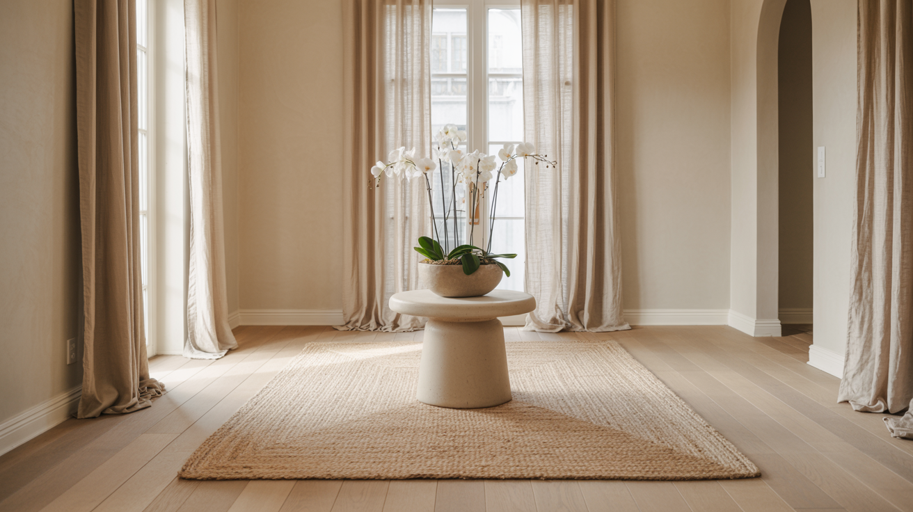 beige greige open floor