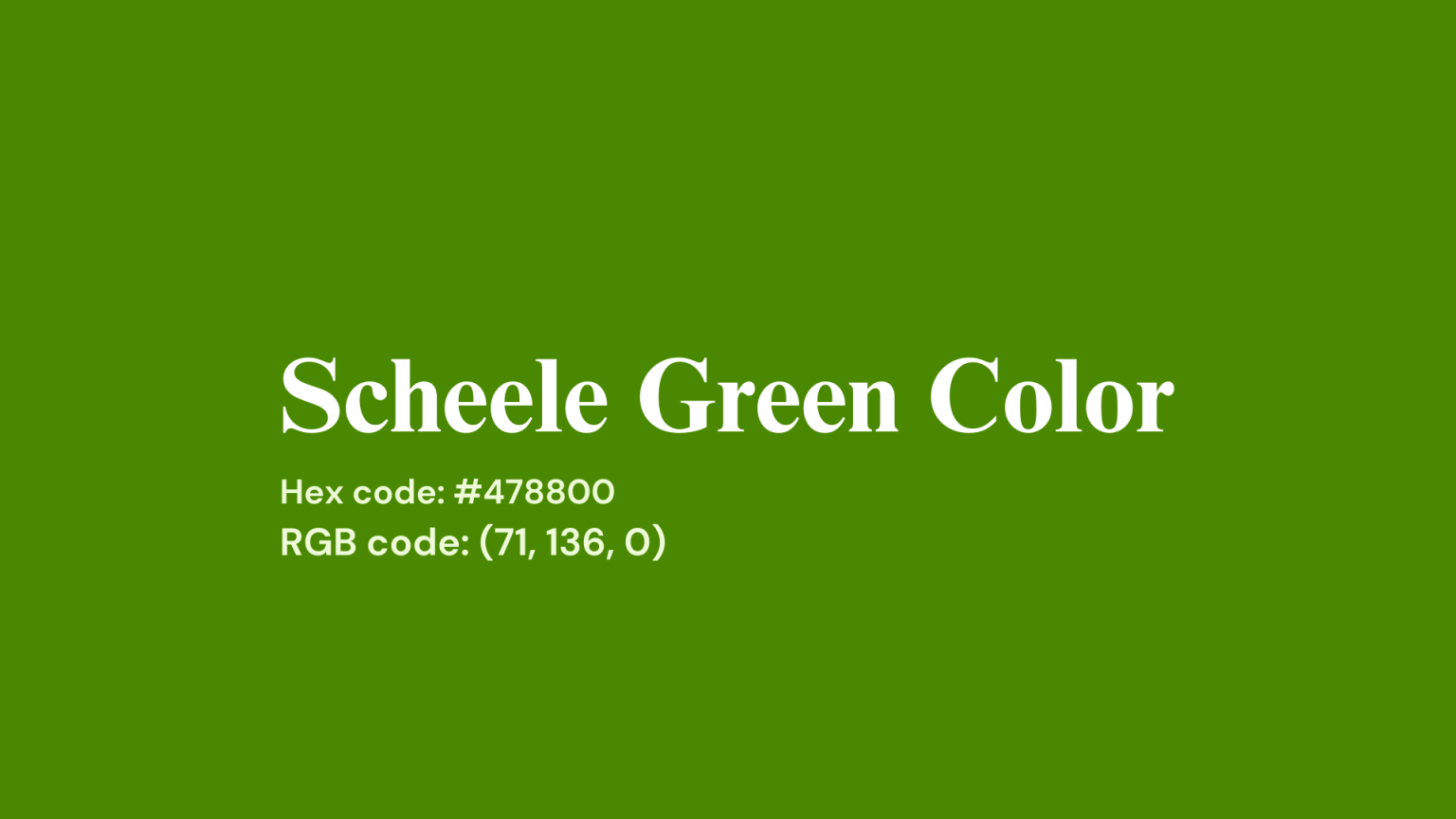 Scheele s Green Why This Toxic Pigment Became Popular A House In The 