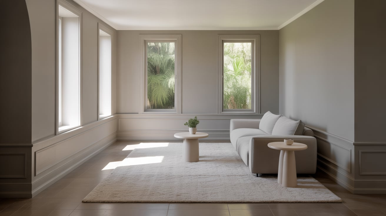 baseboards same color as walls