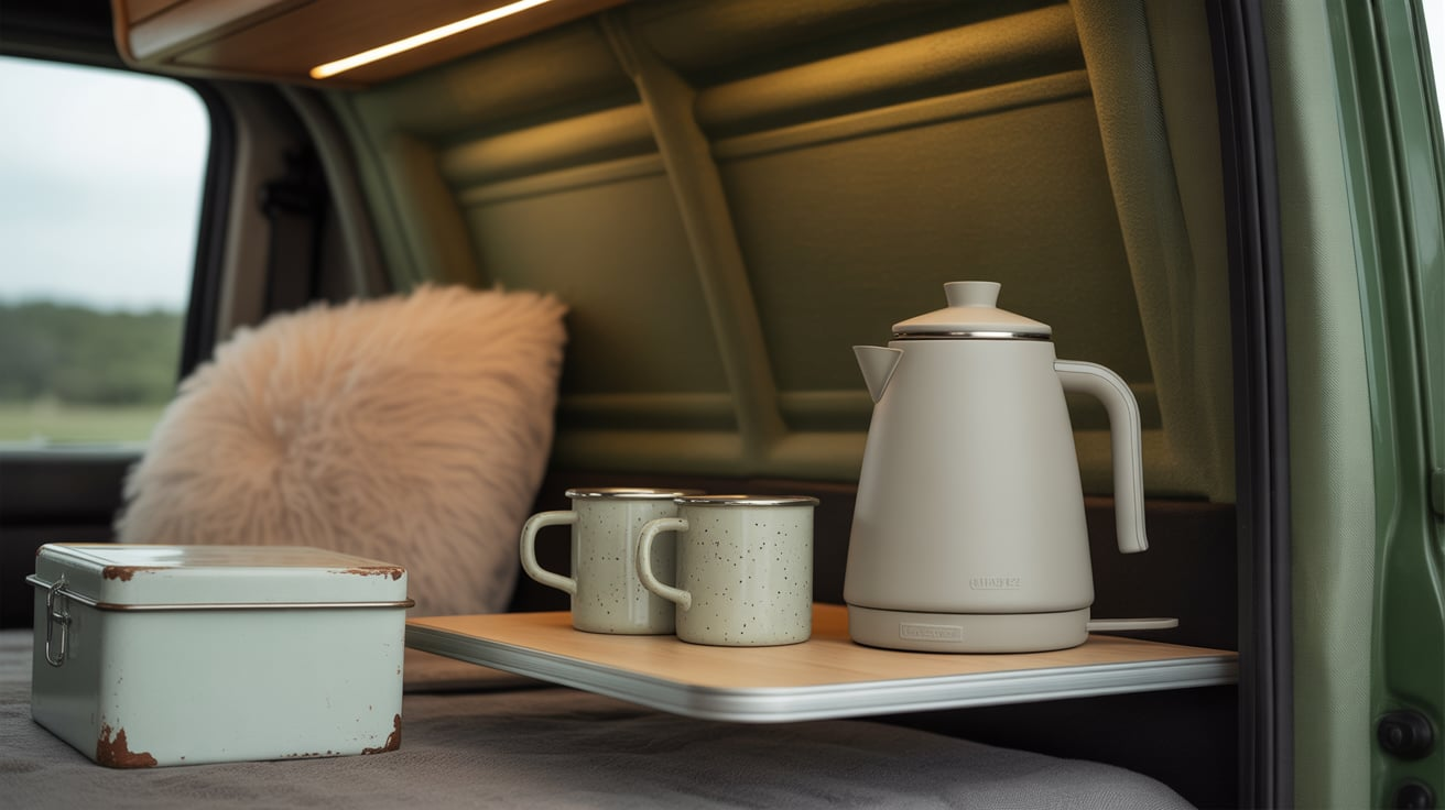 camper coffee station