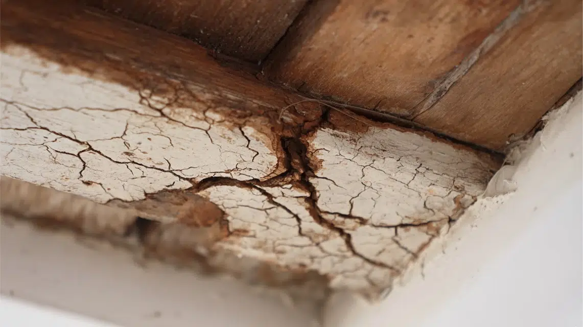 crack in the celing due to pests.png