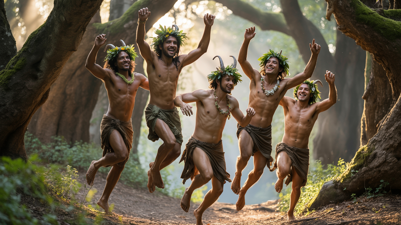 forest folk in green