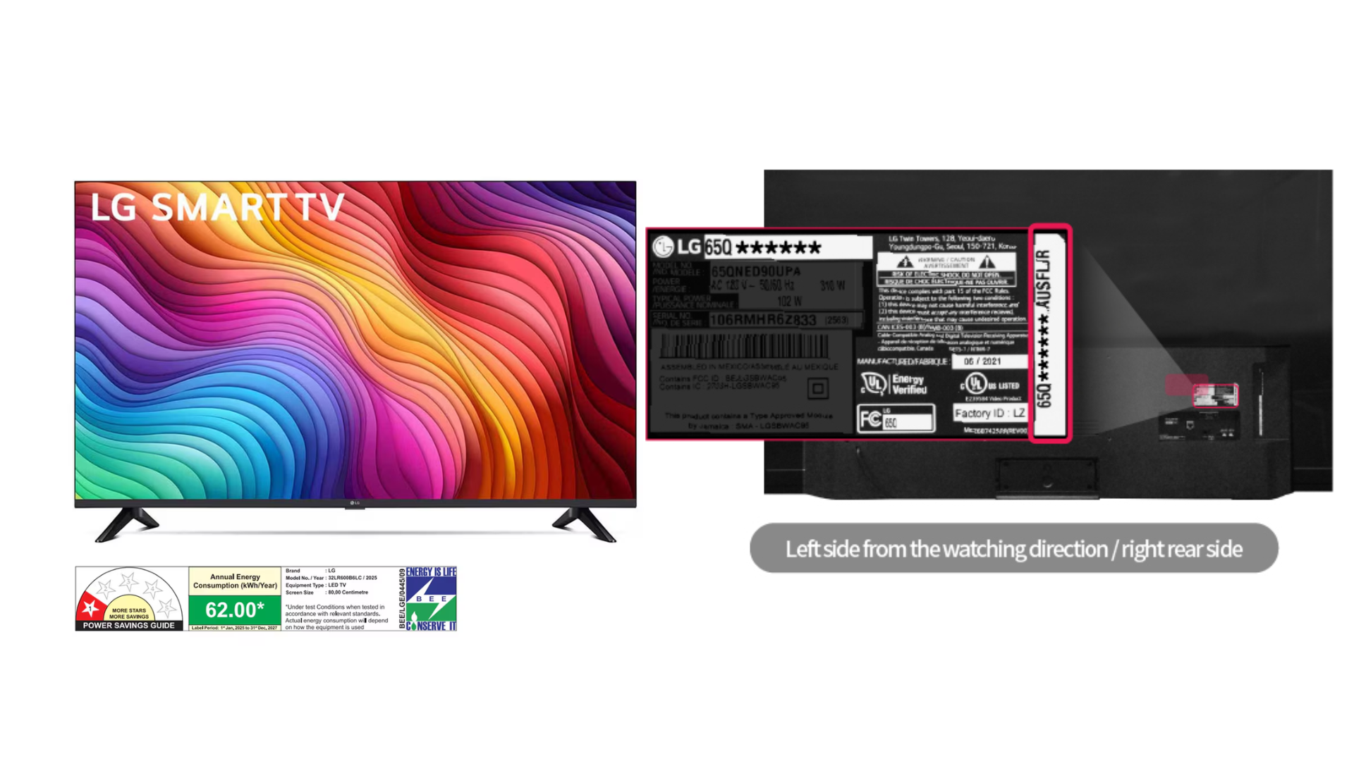 How to Tell the Size of an LG TV by Model Number Code