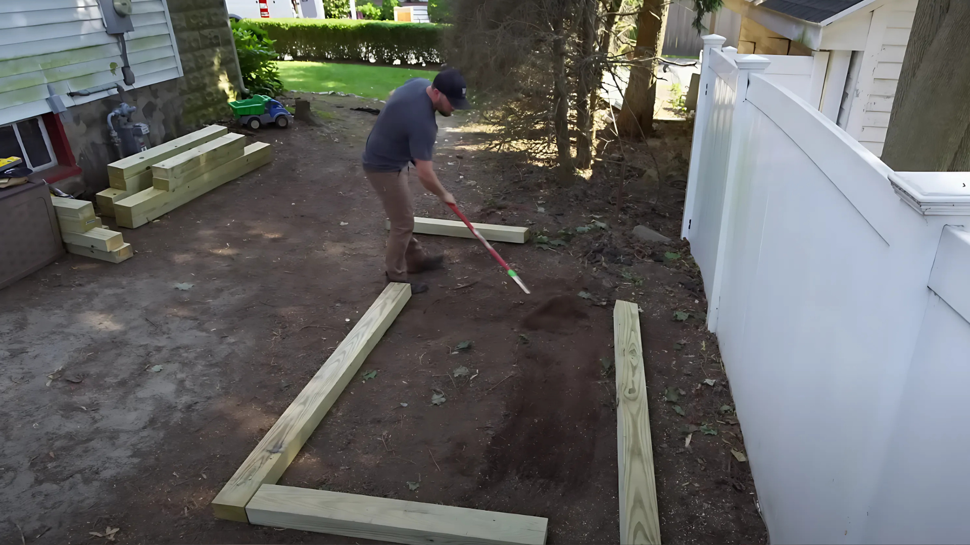 layout level the ground