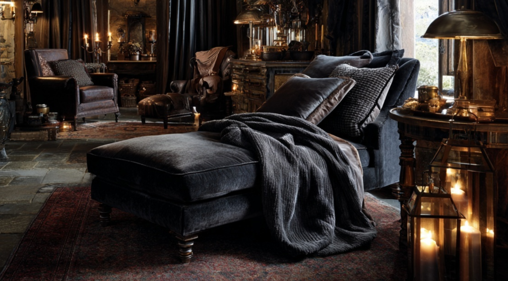 texture layering rugs throws iron fixtures