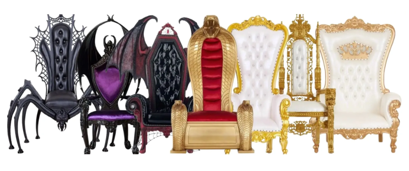 How Statement Furniture Like Throne Chairs Can Transform a Living Room Design