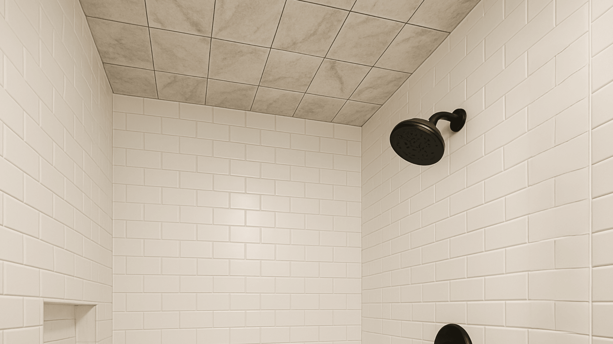 15 draw the eye up with a tiled ceiling