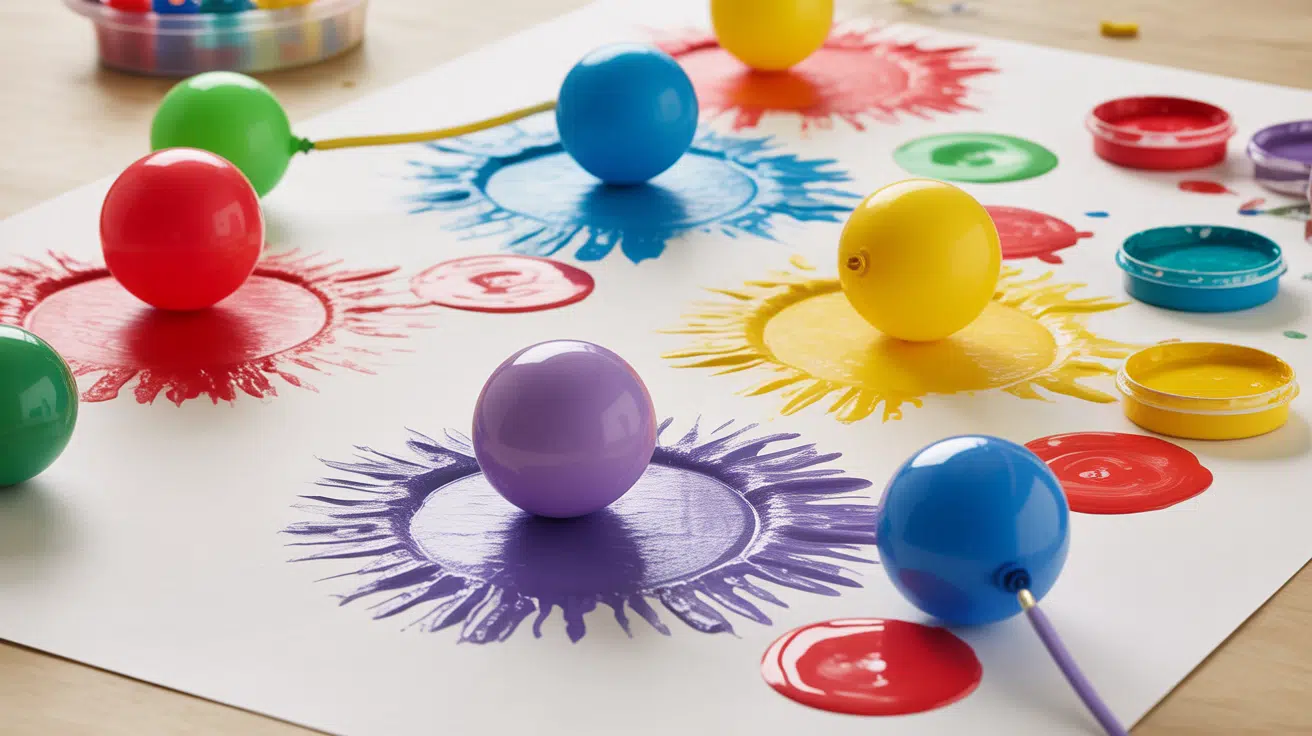Balloon Burst Painting