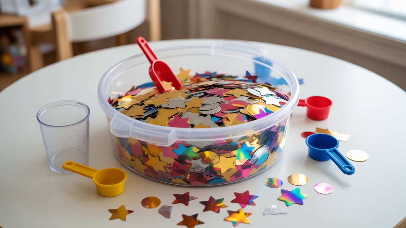 Confetti Sensory Bin
