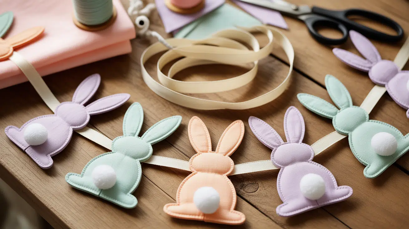 Fabric Bunny Garland