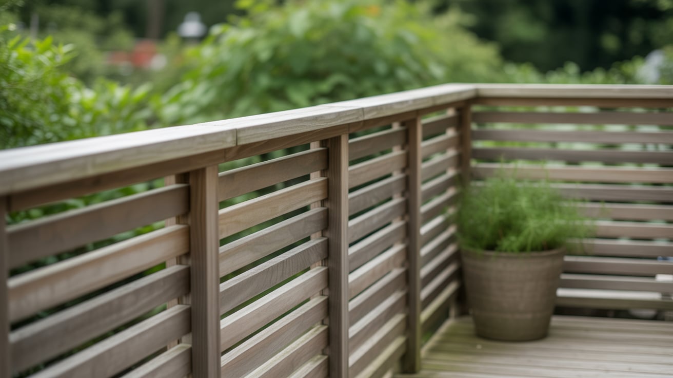 Horizontal Slat Railing