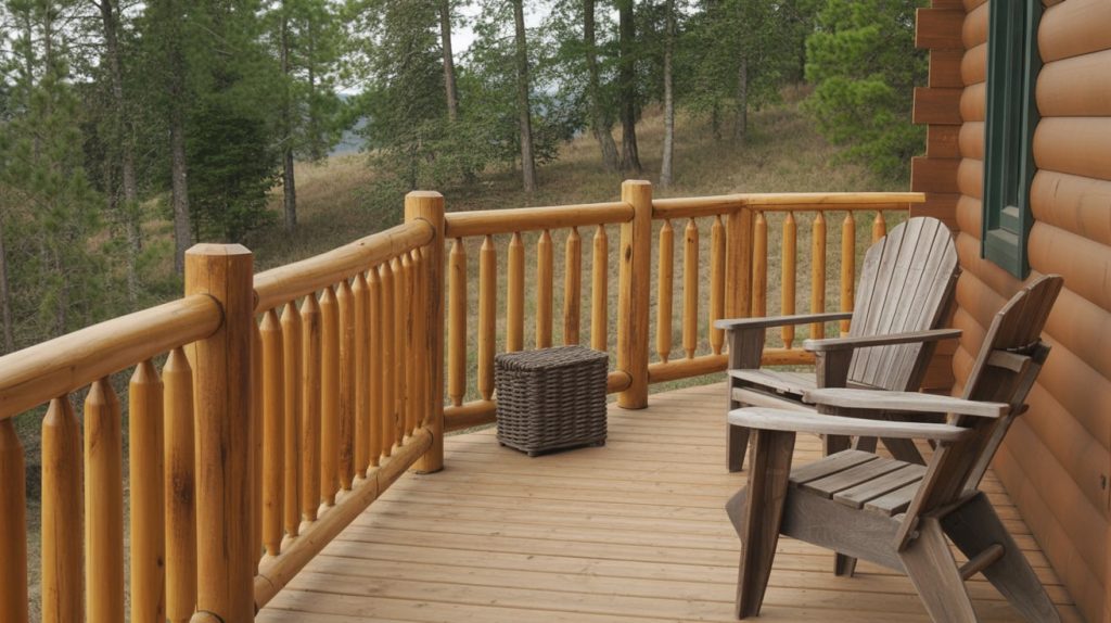 Cabin Style Railing 51 Cheap Deck Railing Ideas on a Budget - A House in the Hills