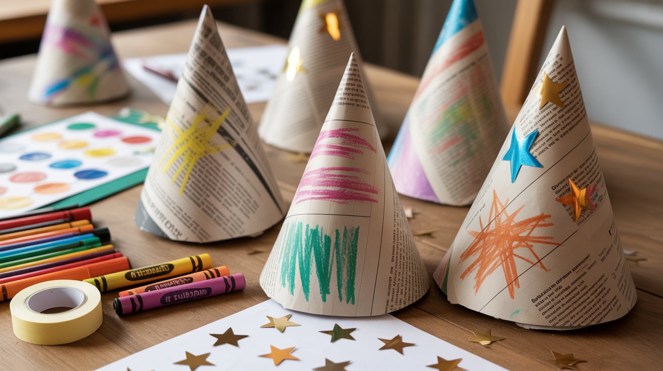 Newspaper Party Hats