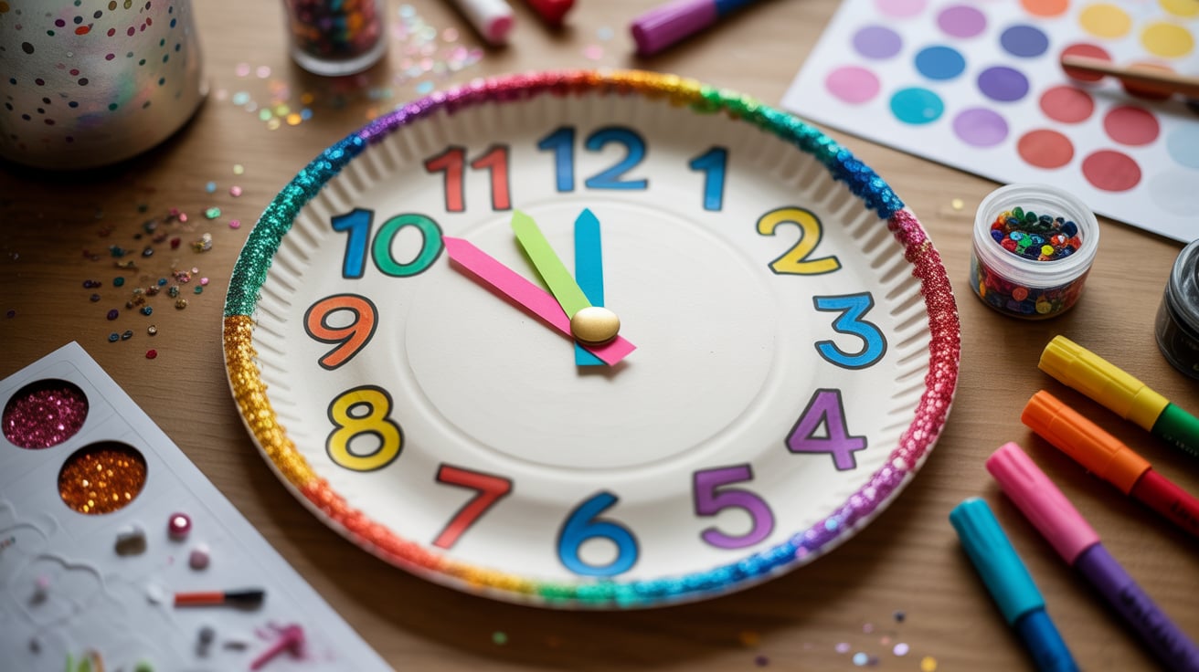 Paper Plate Clock