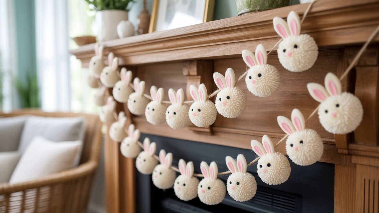 Pom Pom Bunny Garland