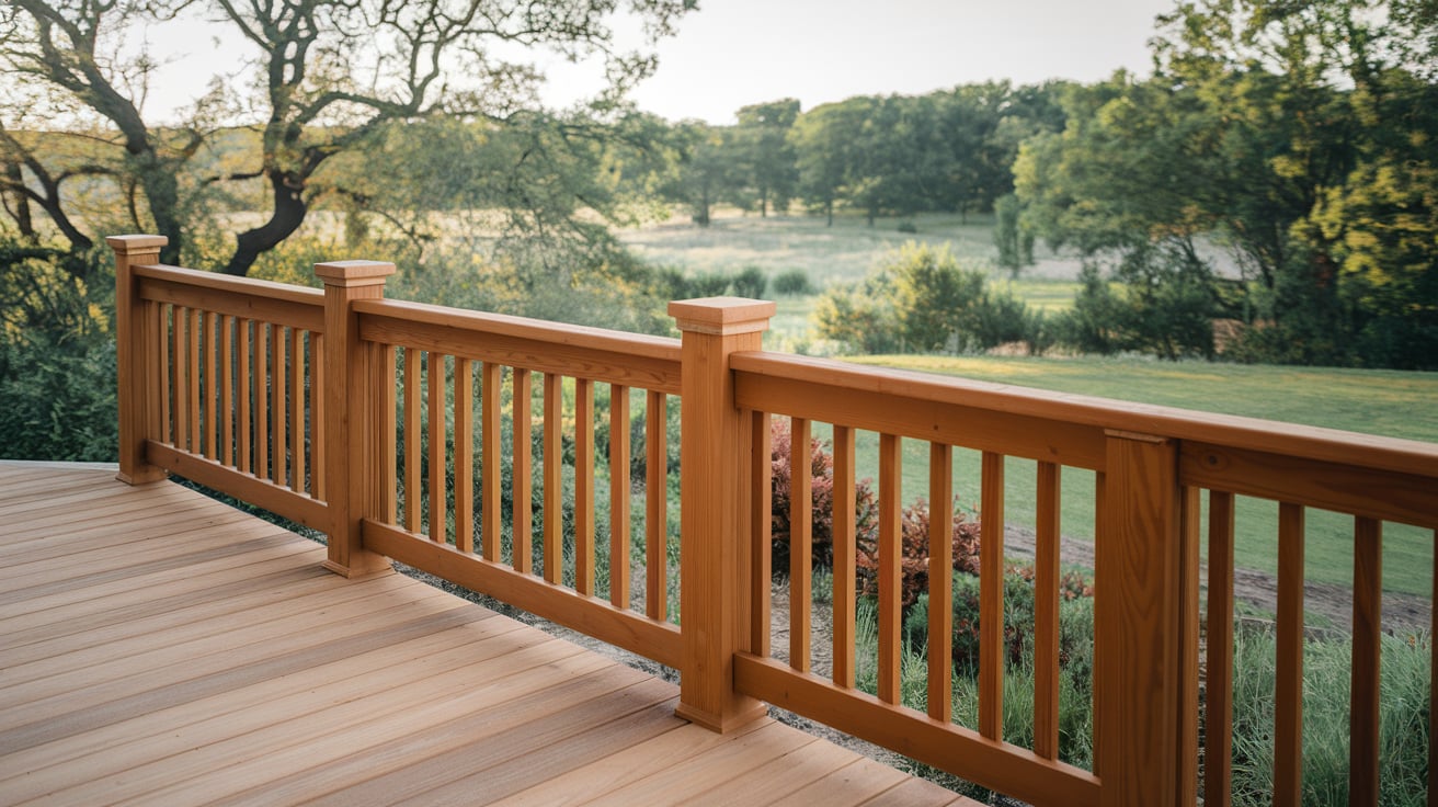Pressure Treated Wood Railing